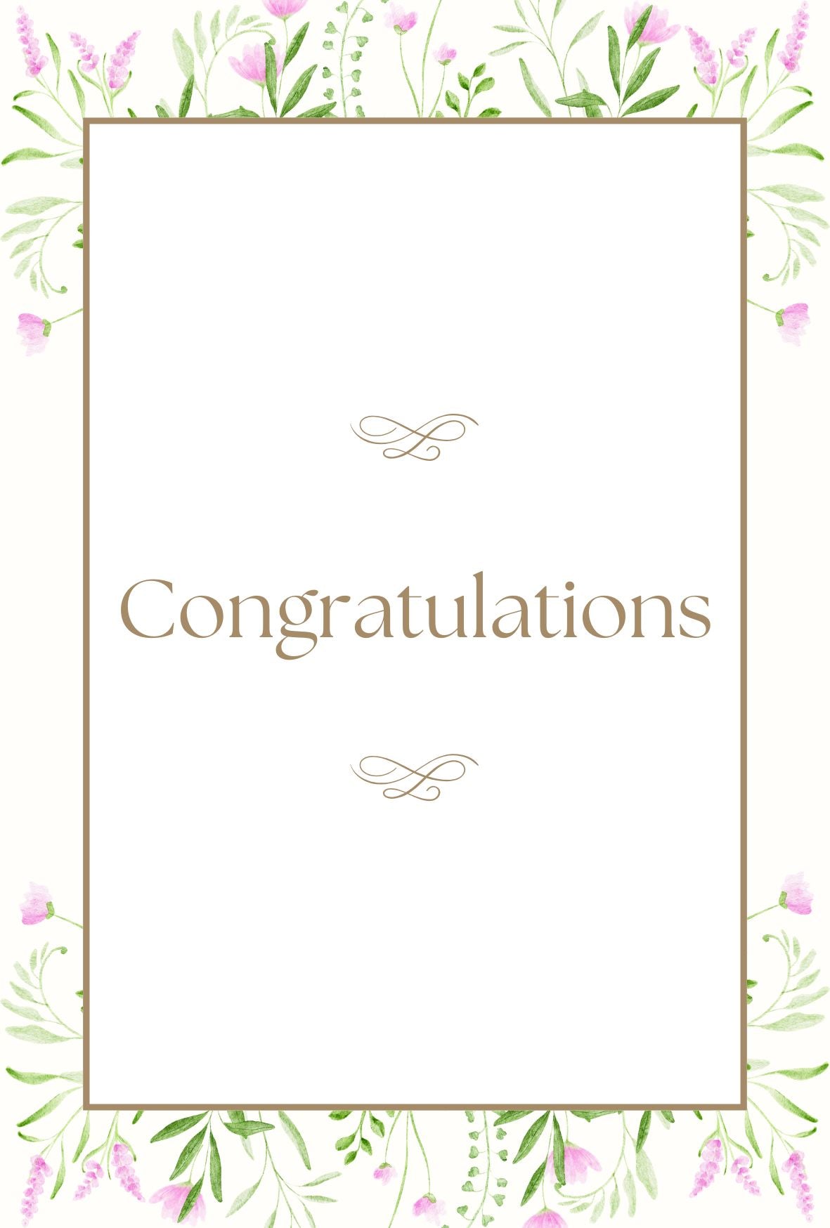 メッセージカード(Congratulations)