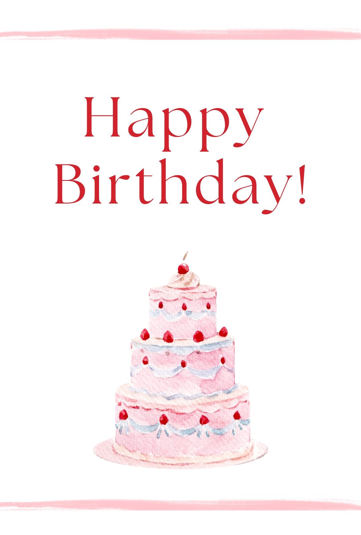 メッセージカート(Happy Birthday)