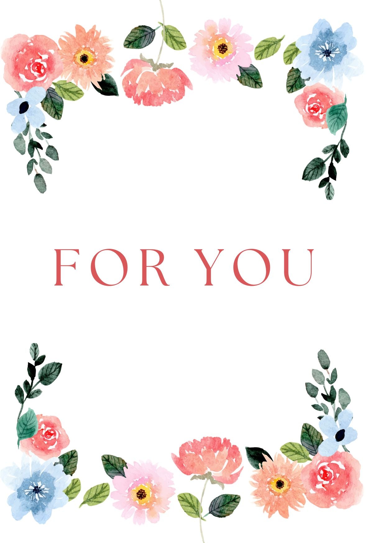メッセージカード（For you）
